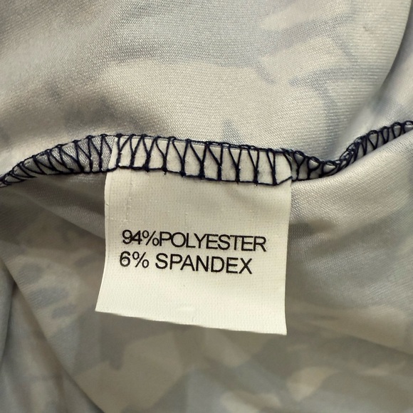 NWT Ouges Navy and White Print Women's Maxi Dress Size M - Picture 8 of 11